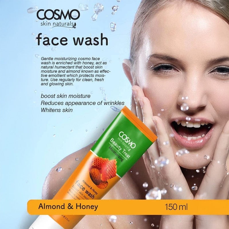 COSMO Almond & Honey Face Wash 150ml - Image 2