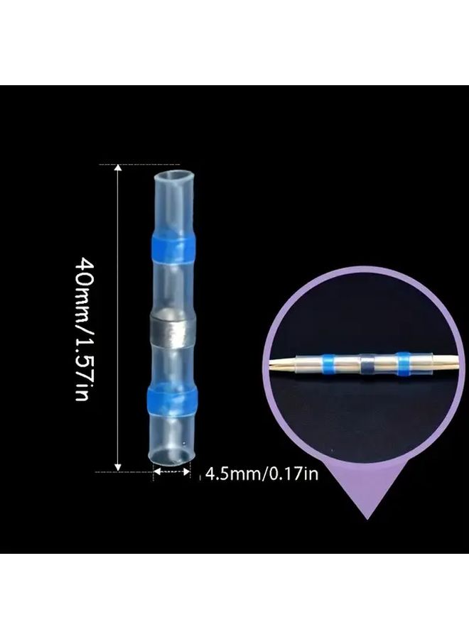 Purple Heat Shrink Ring Terminals Solderless Quick Connect Wire Connectors - Image 3