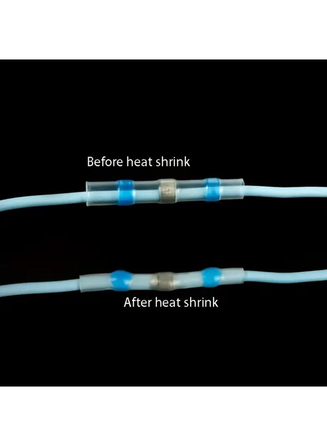 Purple Heat Shrink Ring Terminals Solderless Quick Connect Wire Connectors - Image 2