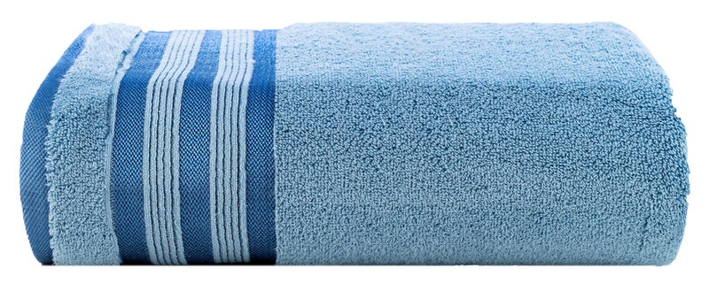 Casa Copenhagen - Egyptian Cotton Zero Twist 1 Pcs Large Bath Towel (75 X 150cm) Colour : Dusty Blue - Image 1