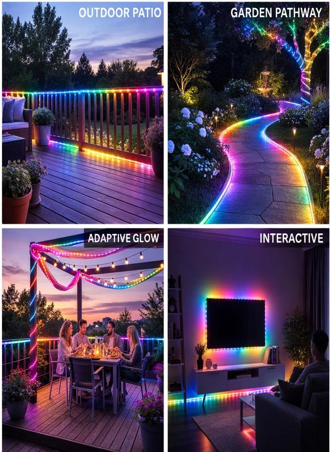 NEWNESS 5 Meter Waterproof LED Strip Light Multicolor, RGB LED Rope Light for False Ceiling, Living Room, Party & Home Decoration Lights - Image 2