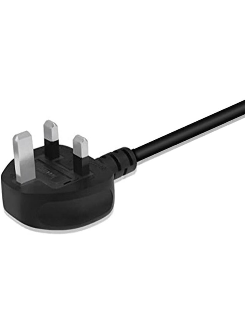 INSIJAM 3M Monitor Power Cable UK for Samsung, Dell, Sony HP LED LCD Smart TV 250V 10A 3 Prong Kettle Lead 5FT IEC C13 Universal AC Power Cord Replacement for PC Monitor Printer - Image 4