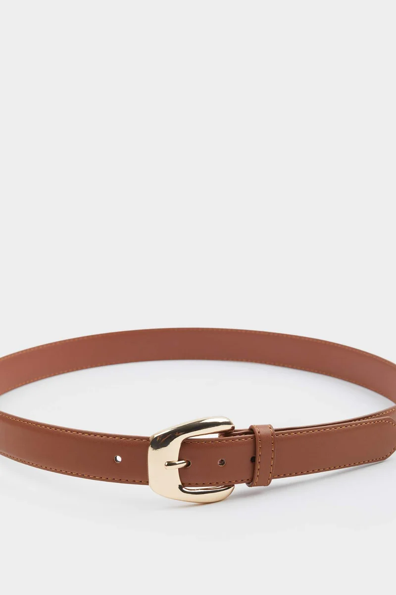Defacto  Woman Big Clasp Faux Leather Jean Belt for Women | Best Price UAE