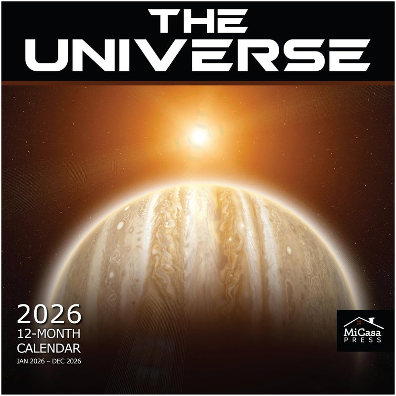 MICASA PRESS The Universe 2026 Wall Calendar 12 Month | 12" x 24" Open | Thick & Sturdy Paper | Holiday Gift | Space Calendar 2026 - Image 1