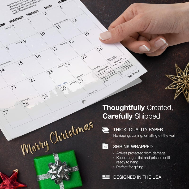 MICASA PRESS The Universe 2026 Wall Calendar 12 Month | 12" x 24" Open | Thick & Sturdy Paper | Holiday Gift | Space Calendar 2026 - Image 4