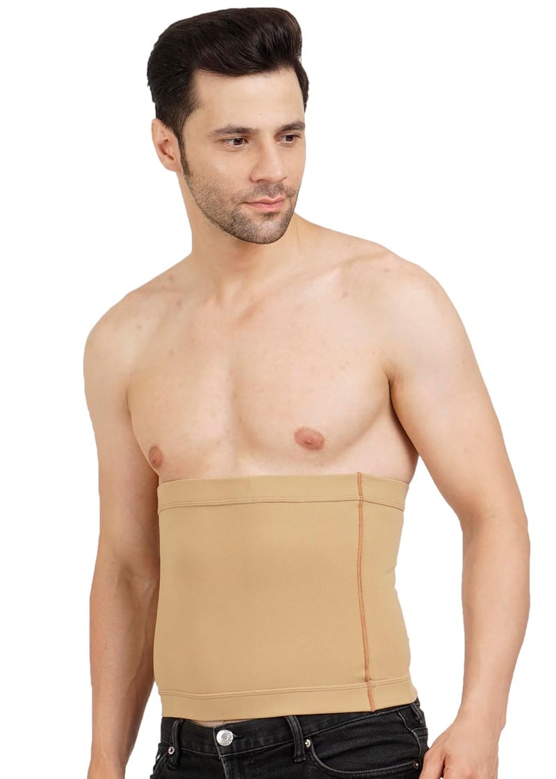 Dermapress Moderate Compression Abdominal Shapewear | Slip-On Design | Support for Post-Cesarean, Postpartum, and Abdominal Liposuction | Umbilical and Abdominal Hernia (Beige, 5XL) - Image 3