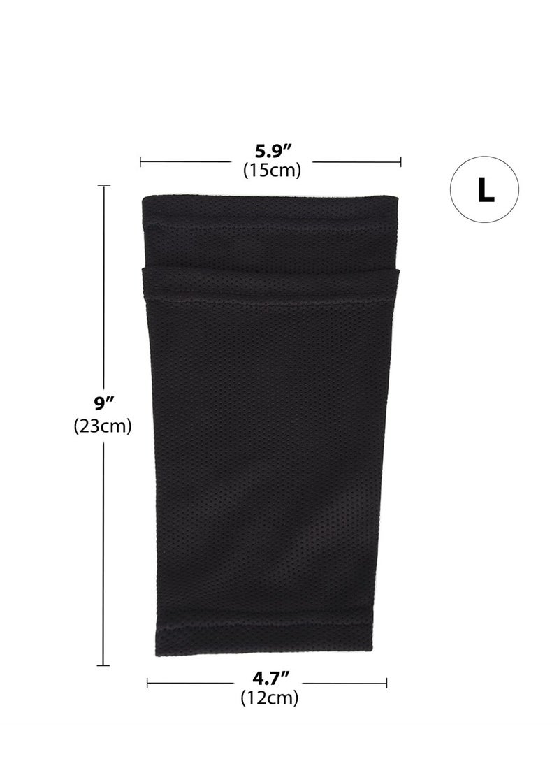 SYOSI - 2 Pairs Soccer Shin Guard Socks, Breathable Soccer Shin Guard Sleeves with Pocket for Football Shin Pads, Shin Pads Holder for Kicking Ball, Running, Cycling - Image 1