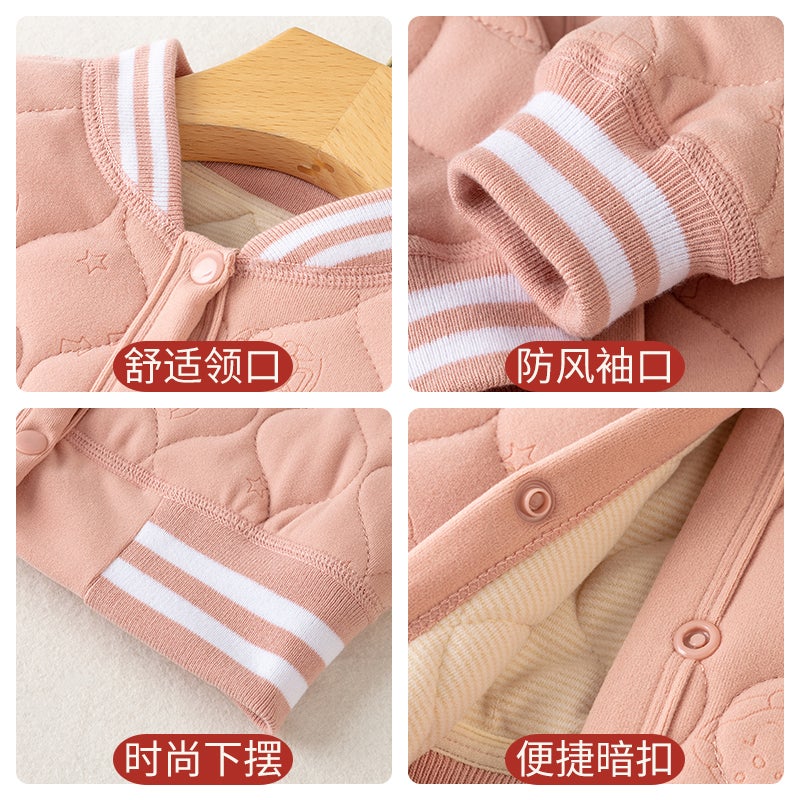Children'S Silk Cotton-Padded Coat Inner Cotton-Padded Coat For Boys And Girls School Uniform Middle And Big Children'S Winter Thickened Cotton-Padded Coat Cotton-Padded Jacket Aaa - Image 4