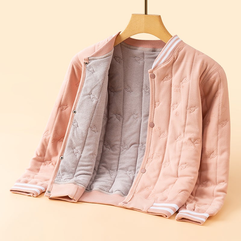 Children'S Silk Cotton-Padded Coat Inner Cotton-Padded Coat For Boys And Girls School Uniform Middle And Big Children'S Winter Thickened Cotton-Padded Coat Cotton-Padded Jacket Aaa - Image 1