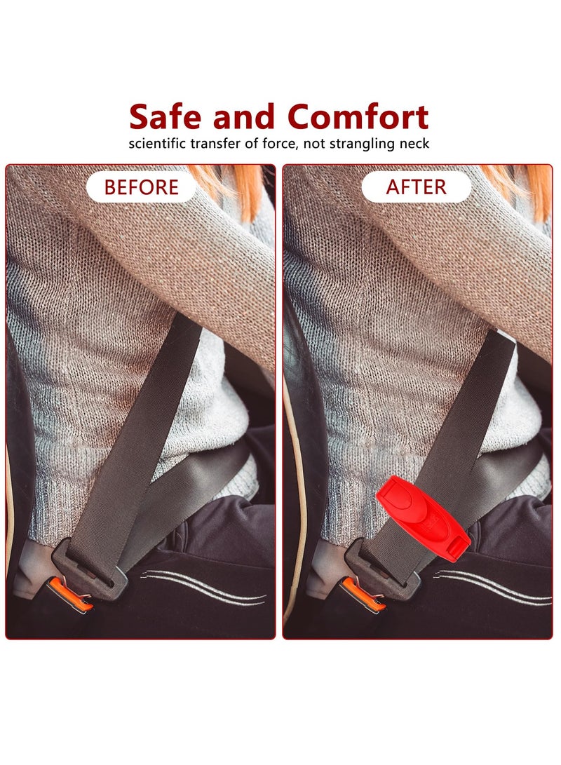 Excefore Car Seat Belt Clips, 6 Pack Car Safety Belt Buckle Covers, Universal Comfort Shoulder Neck Protector Strap Positioner Lock Clips for Adults Kids Pregnant Women - Image 5