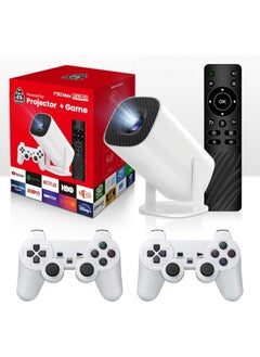 بروجيكتور P30 ماكس ولعبة، بروجيكتور ألعاب مع أدوات تحكم، بروجيكتور ووحدة ألعاب، بروجيكتور وحدة مع ألعاب قديمة، بروجيكتور رؤية أركيد مع جهازين تحكم، اندرويد 11، واي فاي 6، بلوتوث 4K، بروجيكتور HD