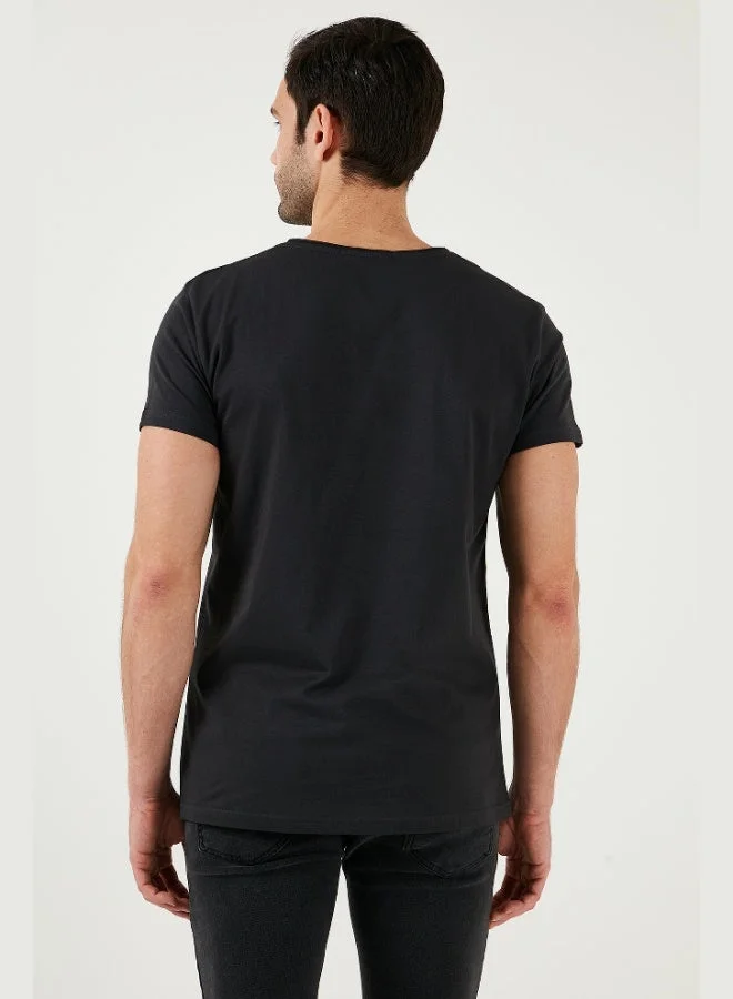 Buratti  Buratti Cotton Slim Fit V Neck Basic T Shirt Men's T SHIRT 5412001 for Men | Best Price UAE