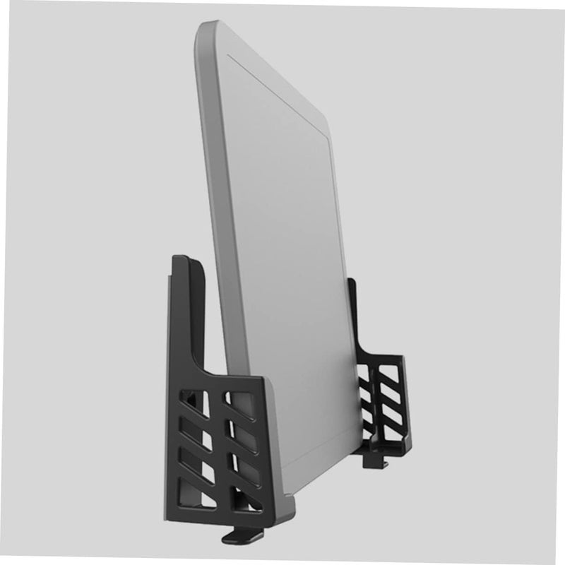 1pc Dual-Slot Tablet and Phone Stand Compact Holder for Desk Lightweight and Portable Mobile Device Support for Use Black - Image 4