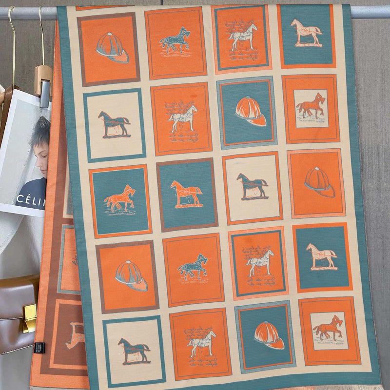 EXTREE Scarfs for Women Pashmina Silky Shawl Wrap for Evening Dressing Blanket Open Front Poncho Cape - Image 4