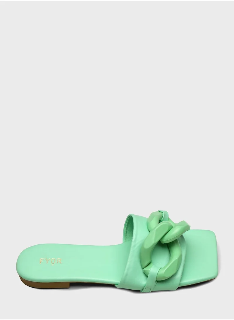 FYOR Bit Strap Flat Sandals