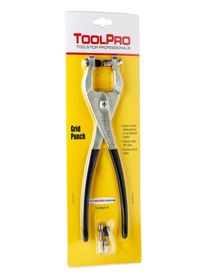 ToolPro Grid Punch for 1/8 inch Aluminum Pull Rivets - Works with Model Numbers: TP05080, TP05085, TP05090, & TP05095 - Image 1