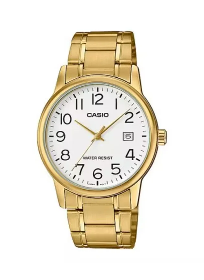كاسيو Men's Stainless Steel Analog Watch MTP-V002G-7B2 - 37 mm