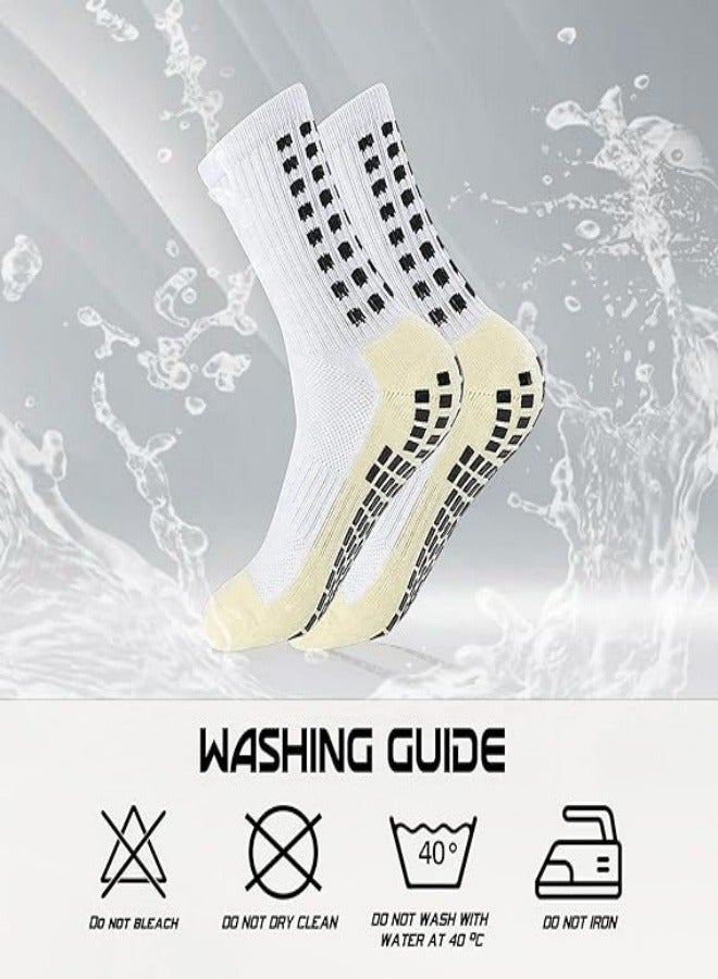 Generic Soccer Socks Anti Slip Non Slip Men's Athletic Socks for Football Basketball Sports, 4 Pair - Image 3