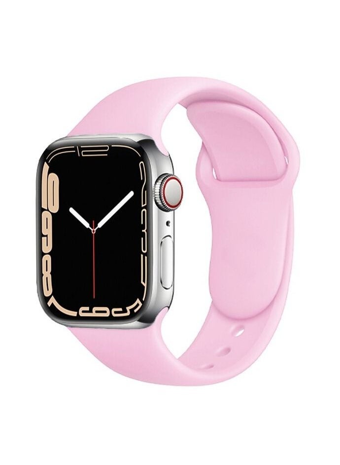 Apple Watch Band 41mm Soft Silicone Sport Band Replacement Wrist Strap Compatible for iWatch Apple Watch Series 7 (41mm) - Image 1