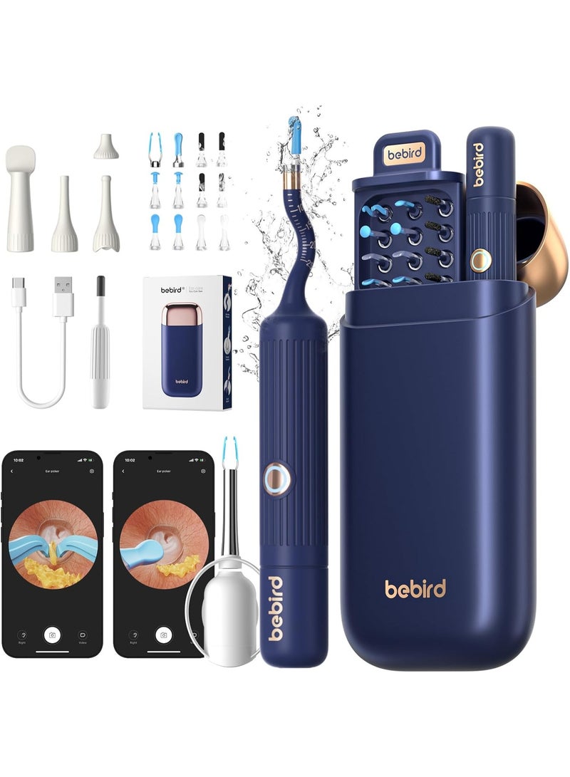 Bebird Ear Wax Removal Tool with HD Camera Kit | Wireless Otoscope Ear Cleaning Kit with Flexible Visual Endoscope, High-Definition Ear Camera, Painless Earwax Remover Tweezers & 4 Safe Spoon Tips | Portable Ear Cleaner for Adults, Kids & Pets, Real-Time WiFi Ear Canal Inspection, Home Endoscope for Ears, Nose, Throat & Mouth Health Check - Image 1