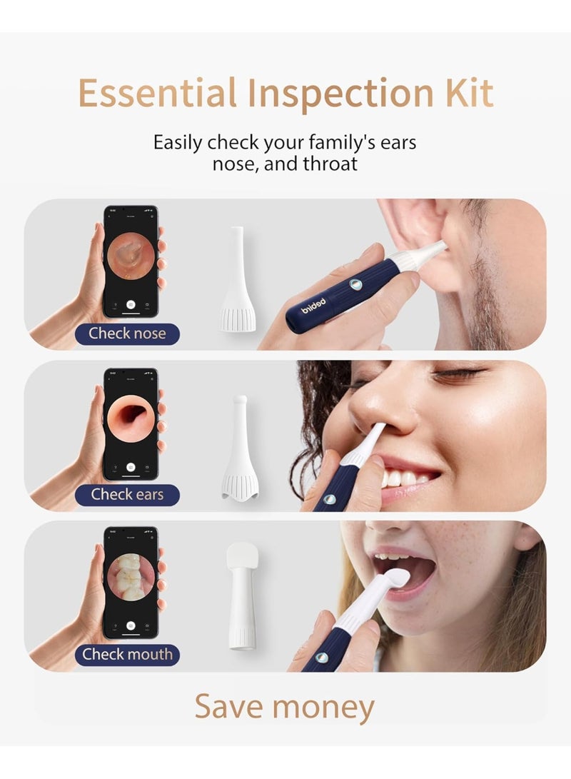 Bebird Ear Wax Removal Tool with HD Camera Kit | Wireless Otoscope Ear Cleaning Kit with Flexible Visual Endoscope, High-Definition Ear Camera, Painless Earwax Remover Tweezers & 4 Safe Spoon Tips | Portable Ear Cleaner for Adults, Kids & Pets, Real-Time WiFi Ear Canal Inspection, Home Endoscope for Ears, Nose, Throat & Mouth Health Check - Image 5