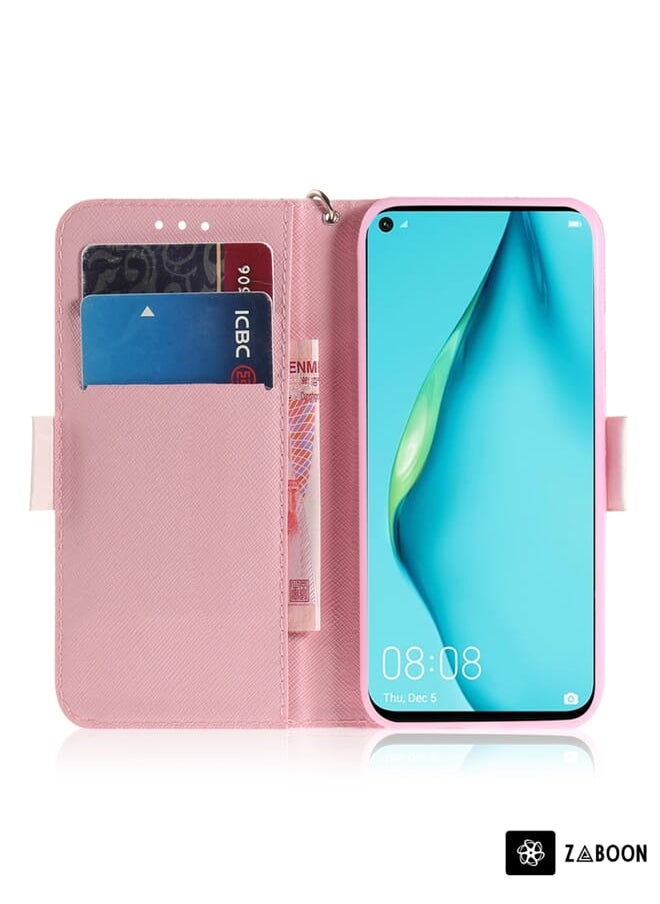 Green Tiger - For Huawei P40 lite 3D Painting Horizontal Flip Leather Case with Holder & Card Slot & Wallet & Lanyard(Black and white cat) - Image 1