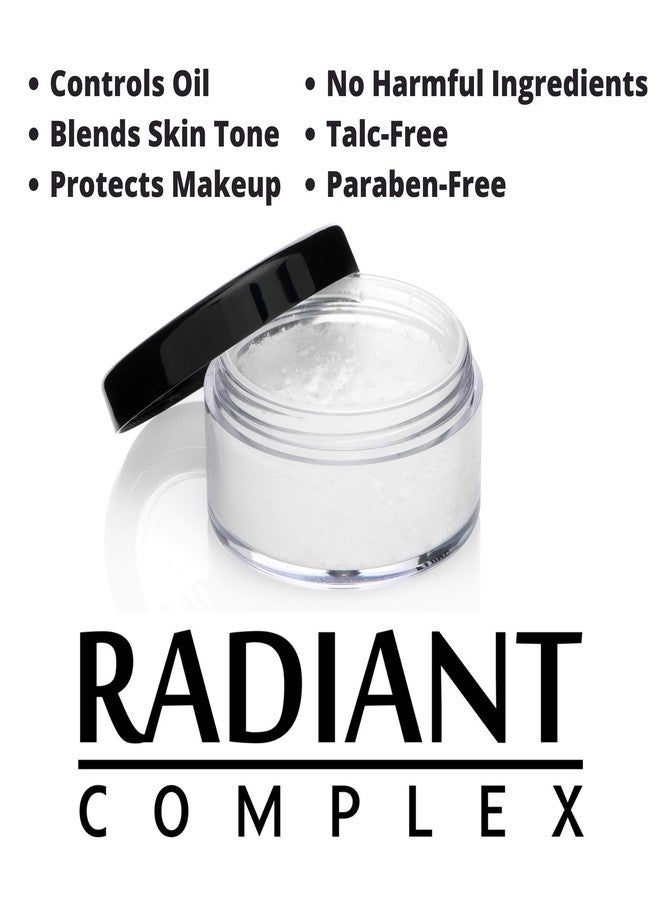 Radiant Complex بودرة إنهاء شفافة متألقة تطبق فوق البرايمر والمكياج لحماية لوحتك، التحكم في الزيت والحفاظ على كونتور أو تصفيف احترافي مفضل (1 - عبوة) - Image 5