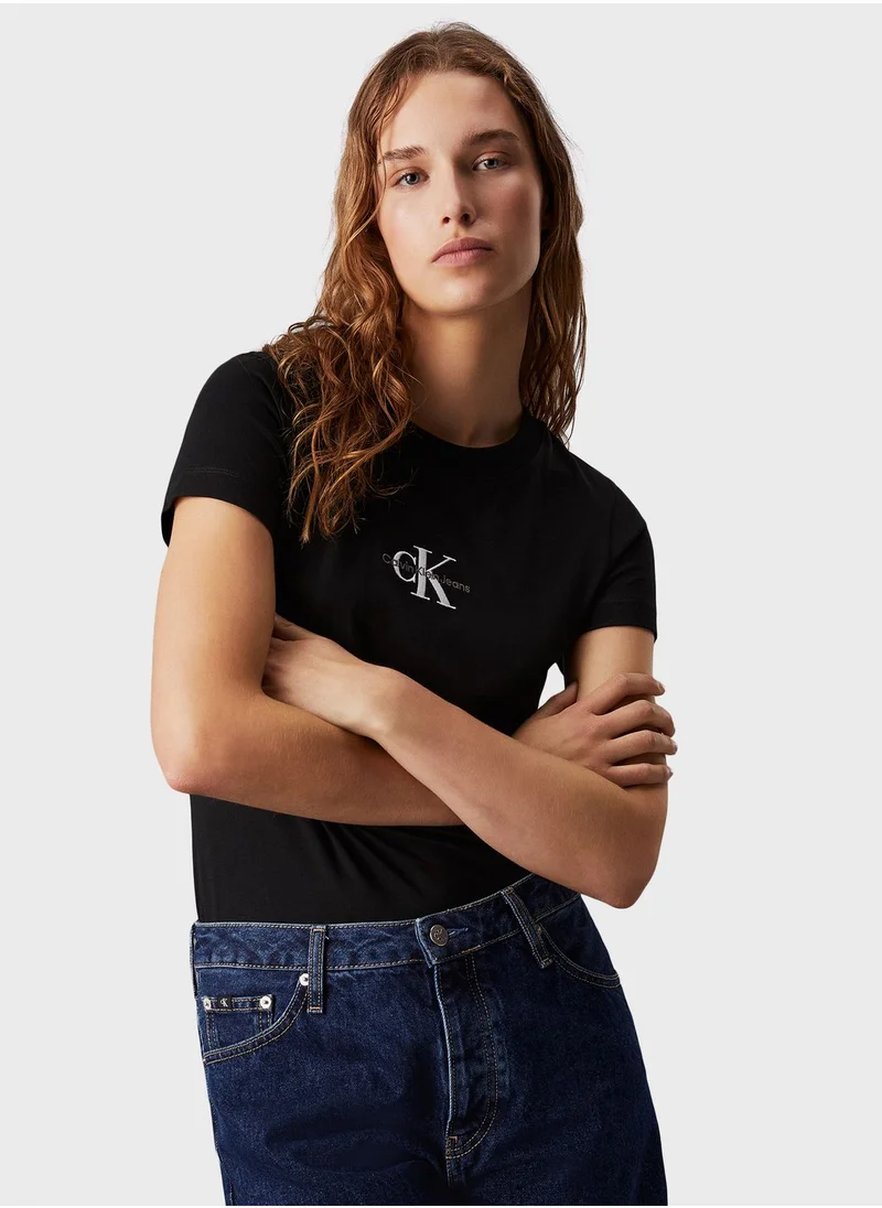 Calvin Klein Jeans Crew Neck Logo T-Shirt