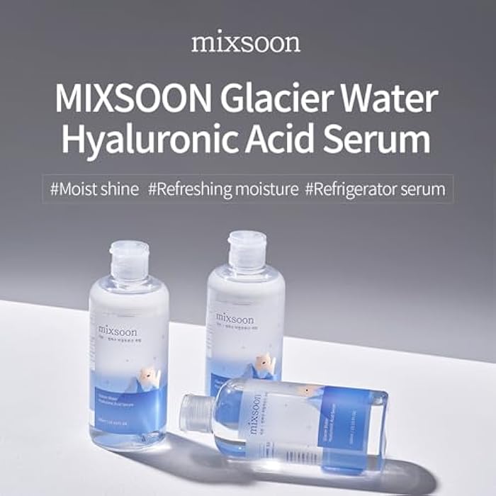 mixsoon Glacier Water Hyaluronic Acid Serum-Deep Hydration and Cooling for Face, Refreshing Lightweight Texture 100ml / 3.38 fl.oz. Korean Glass Skin Care - Image 2