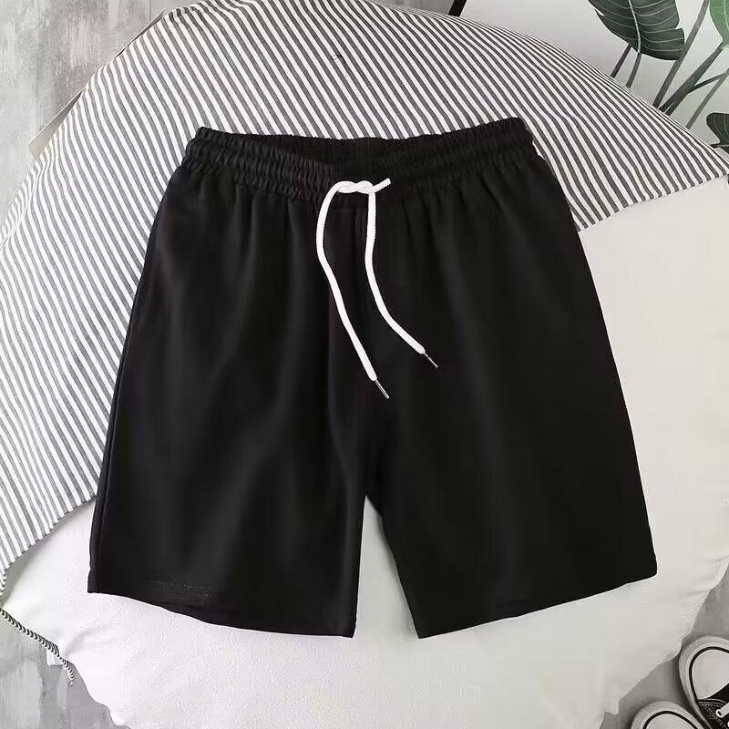 Mens Casual Shorts Loose Summer Hip Sportswear White  - Image 5