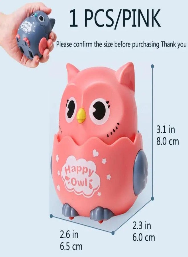 Munmoll Press & Go Owl Toy for Toddlers | Running Wind-Up Baby Owl | Interactive Push & Go Car for Kids 1-5 Years | Fun Toy for Boys & Girls | Pack 02| Plastic Infant Boys Girls Toys for Kids - Image 2