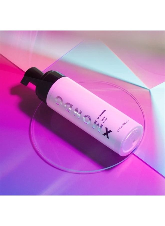 XMONDO - Hair Wavetech Wave Foam - Vegan Formula with Pro-Vitamin B5 and Anti-Frizz Nutrients to Fight Static, Control Frizz, and Enhance Your Wavy Hair, 6.7 Fl Oz 1-Pack (Wavetech Original Wave Foam) - Image 1