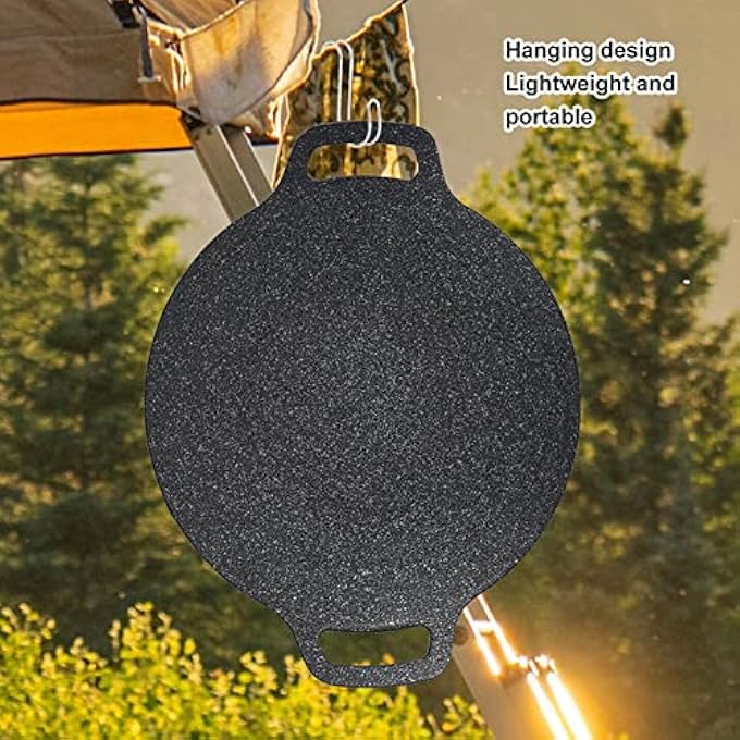 Sorandy Korean Grill Pan 6 Layer Round Barbecue Griddle Bbq Grill Pan With Storage Bag Coating Round Griddle For Indoor Outdoor Cooking For Stove Top Induction Gas Cooker 25Cm - Image 4