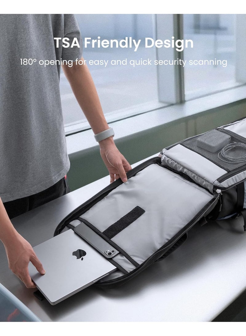 Tomtoc Navigator-T66 Liteway 28L Travel Backpack – TSA-Friendly Carry-On Laptop Backpack Fits 16 Inch, Clamshell Business Weekender Bag with YKK Zippers, Lightweight Water-Resistant Rucksack - Image 5