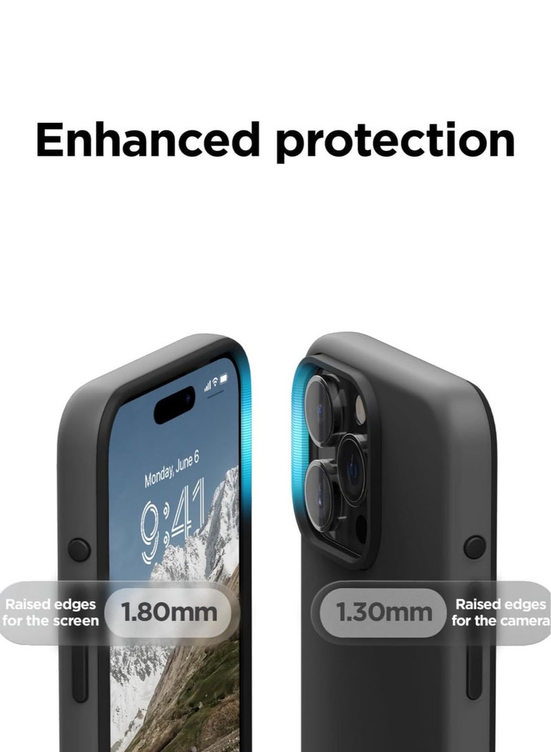 Elago Magnetic Glide for iPhone 15 PRO with Case Cover MagSafe Drop Protection - Dark Gray Black - Image 5