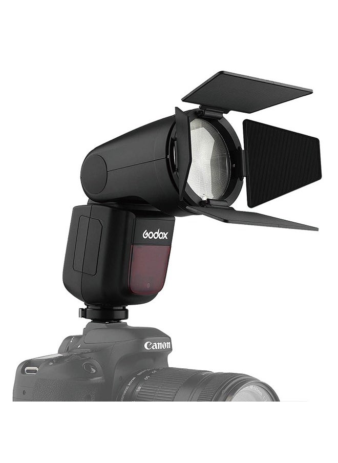 Godox - Godox V1-C Round Head Camera Flash Speedlite, 2.4G X Wireless HSS 76Ws Speedlight Flash for Canon 6D 7D 50D 60D 500D 550D 600D 650D 1000D 1100D 1DX 580EX II 5D Mark II III - Image 1