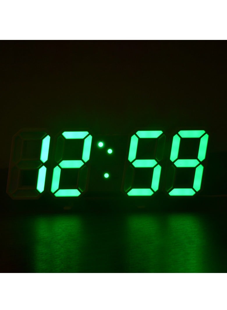 Generic 3D LED Digital Clock- Electronic Table Clock -Alarm Clock Wall ...