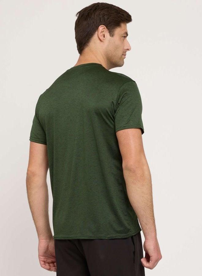 REALESSENTIALS 5 Pack: Men s Dry-Fit Moisture Wicking Active Athletic Performance Crew T-Shirt, XXL - Image 5