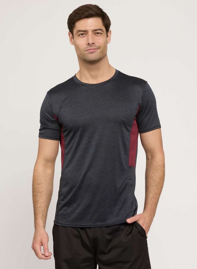 REALESSENTIALS 5 Pack: Men s Dry-Fit Moisture Wicking Active Athletic Performance Crew T-Shirt, XXL - Image 2