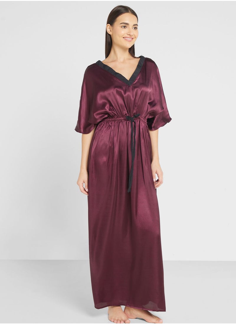 Khizana - Satin Night Dress - Image 1