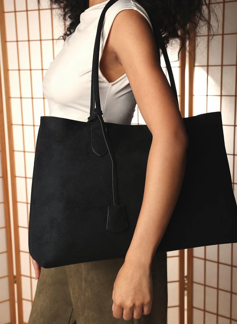 Where's That From Drift Suede Slouchy Shoulder Tote Bag
