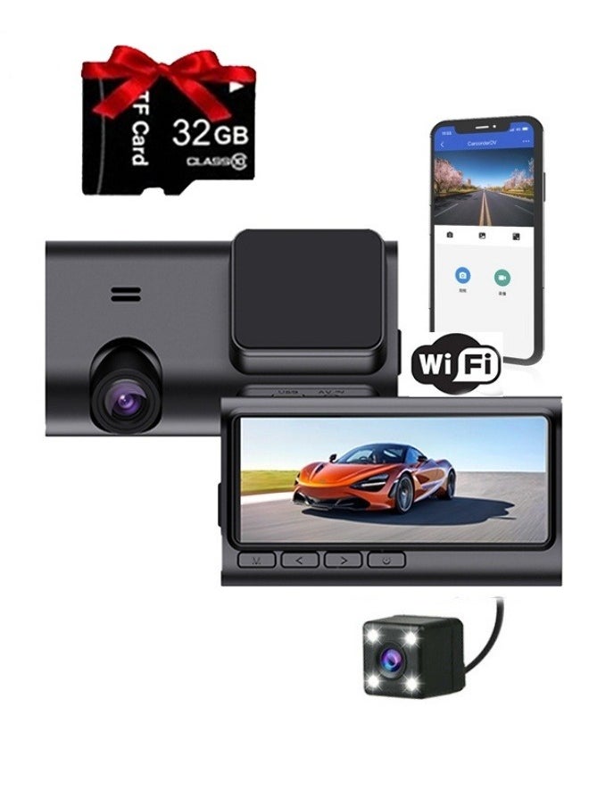 FPC A6 3.16-inch IPS Dash Cam with WiFi, 32GB Card Included, Vehicle Accessories  - Image 1