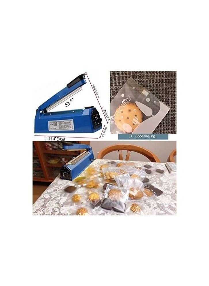 Quantum Bay Heat Sealer Manual Bags Sealing Machine 8 Inch For Plastic PE PP With Extra Replace Element Grip  - Image 2
