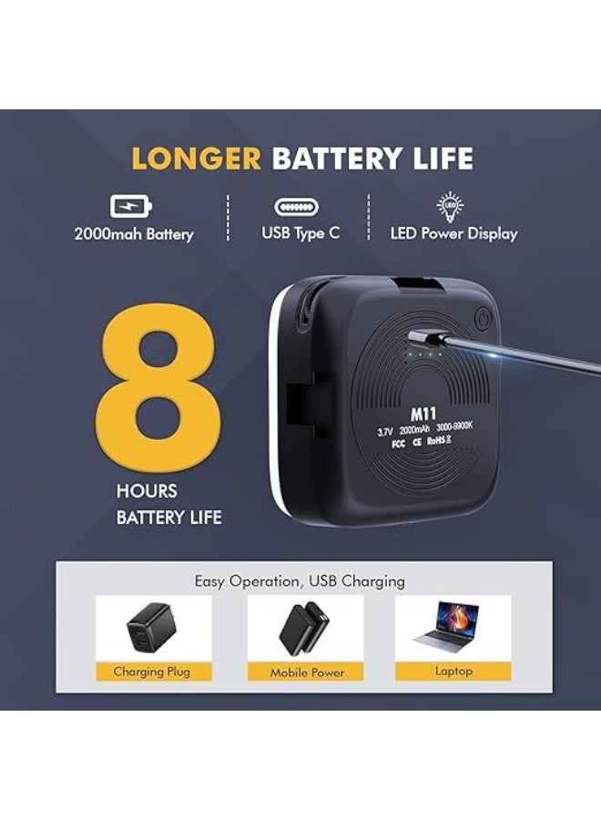 Selfie Light – 64 LED Rechargeable Clip-On Ring Light with Adjustable Modes for Phone, Laptop, Camera, Makeup & Live Streaming - Image 2