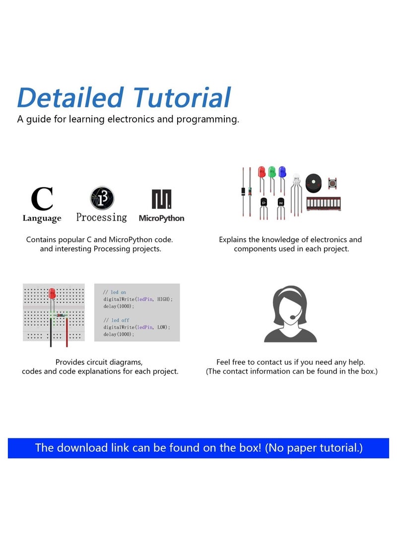 FREENOVE Freenove Ultimate Starter Kit for ESP32-WROVER (Included) (Compatible with Arduino IDE), Onboard Camera Wireless, Python C, 777-Page Detailed Tutorial, 240 Items, 123 Projects  - Image 5