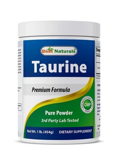 100% Pure Taurine Powder Free Form - Taurine 1000mg per Serving - 1 Lb (454 gm) (1 LB (Pack of 1))