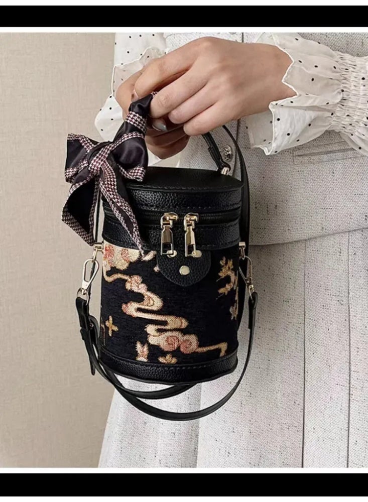 Fashionable DIY Bucket Bag Kit for Women & Girls - Handmade Adjustable Crossbody Tote with Detachable Handle - Image 4