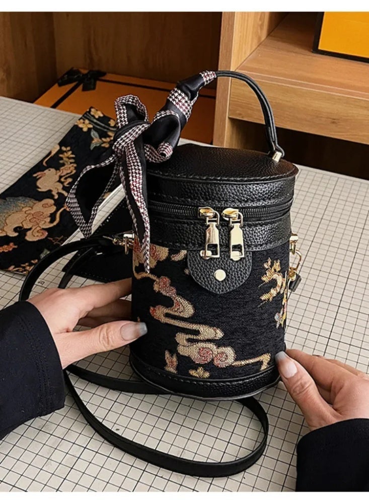 Fashionable DIY Bucket Bag Kit for Women & Girls - Handmade Adjustable Crossbody Tote with Detachable Handle - Image 5