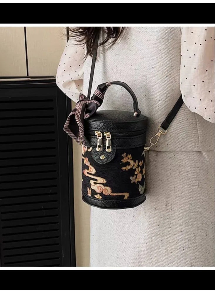 Fashionable DIY Bucket Bag Kit for Women & Girls - Handmade Adjustable Crossbody Tote with Detachable Handle - Image 2