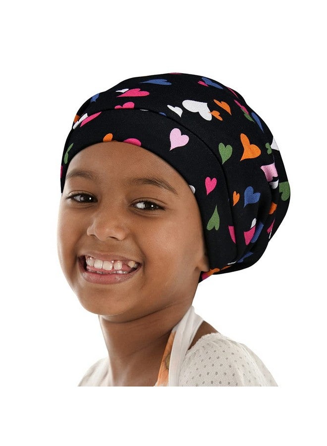 Alnorm Satin Bonnet For Curly Hair Sleeping Cap For Girls Boys Oversize Extra Large Adjustable Head Scarf Blue  - Image 3